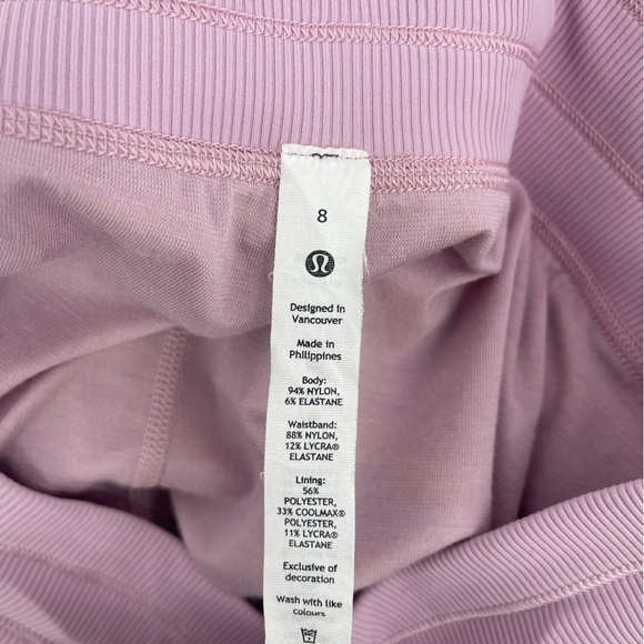 Lululemon Dance Studio Mid-Rise Lined Pant Rose Blush Woman’s Size 8 - Picture 6 of 6